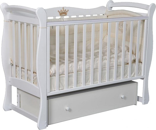 Классическая детская кроватка Антел Julia-1 (белый)