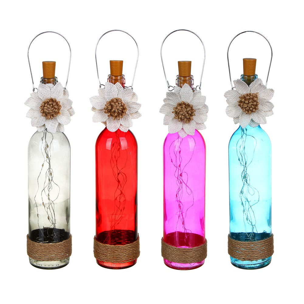Светильник декоративный бутылка с гирляндой - фото 2 - id-p174995608