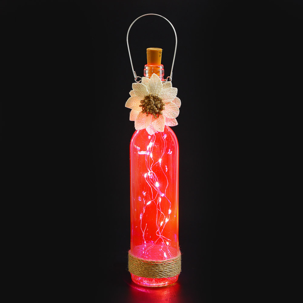 Светильник декоративный бутылка с гирляндой - фото 6 - id-p174995608