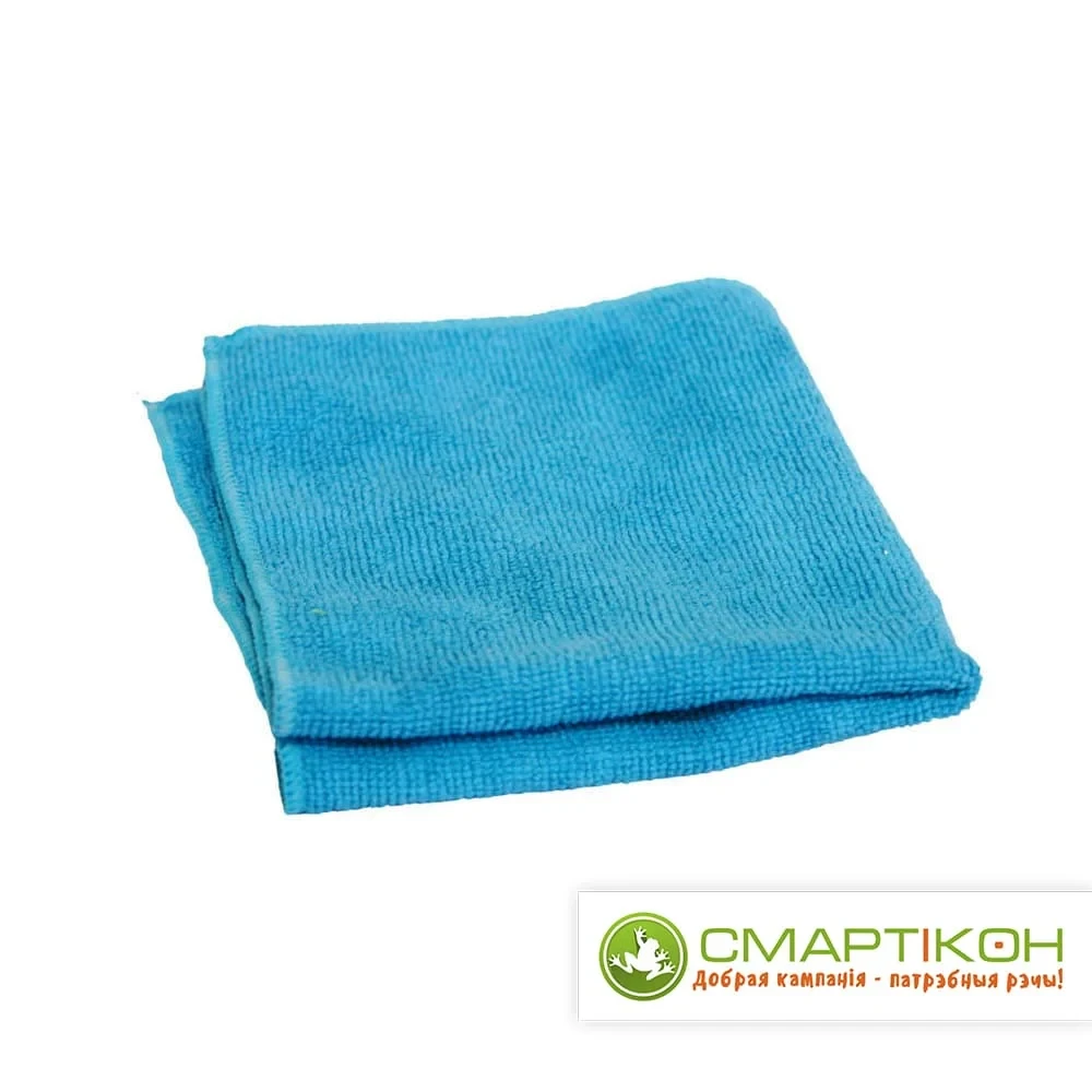 Тряпка из микрофибры 60 х 80 см 250 пл голубая