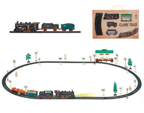 Детская железная дорога «Classic train»,48 предметов арт. 1212B-4