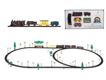 Железная дорога "Classic train", 72 предмета, свет/звук, длина 430 см, арт. 1215B-5 - фото 1 - id-p174997122