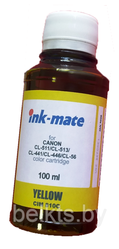 Чернила для Canon CL-510/512/440/446/46 Yellow 100 мл (Ink-mate)