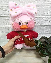 Мягкая игрушка розовый утенок лалафанфан (lalafanfan)