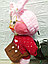 Мягкая игрушка розовый утенок лалафанфан (lalafanfan), фото 2