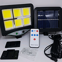 Уличный светодиодный светильник Т-90 6-ти секционный на выносной солнечной батарее (пульт ДУ, 3 режима работы)