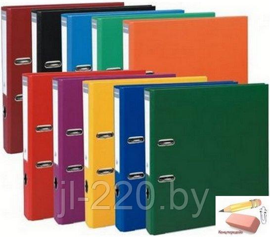 Папка-регистратор Shelf, ПВХ, 50 мм., ассорти