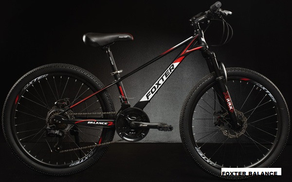 Велосипед Foxter Balance 2.0 24 D" (чёрно-красный), фото 1