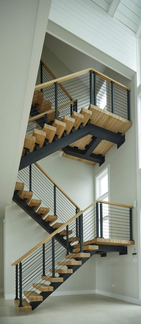 Лестницы межэтажные на монокосоуре модель 139 - фото 1 - id-p175046809