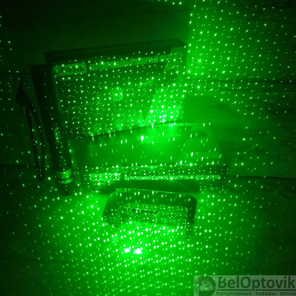 Лазерная указка Green Laser Pointer 303 с ключом - фото 3 - id-p175049061