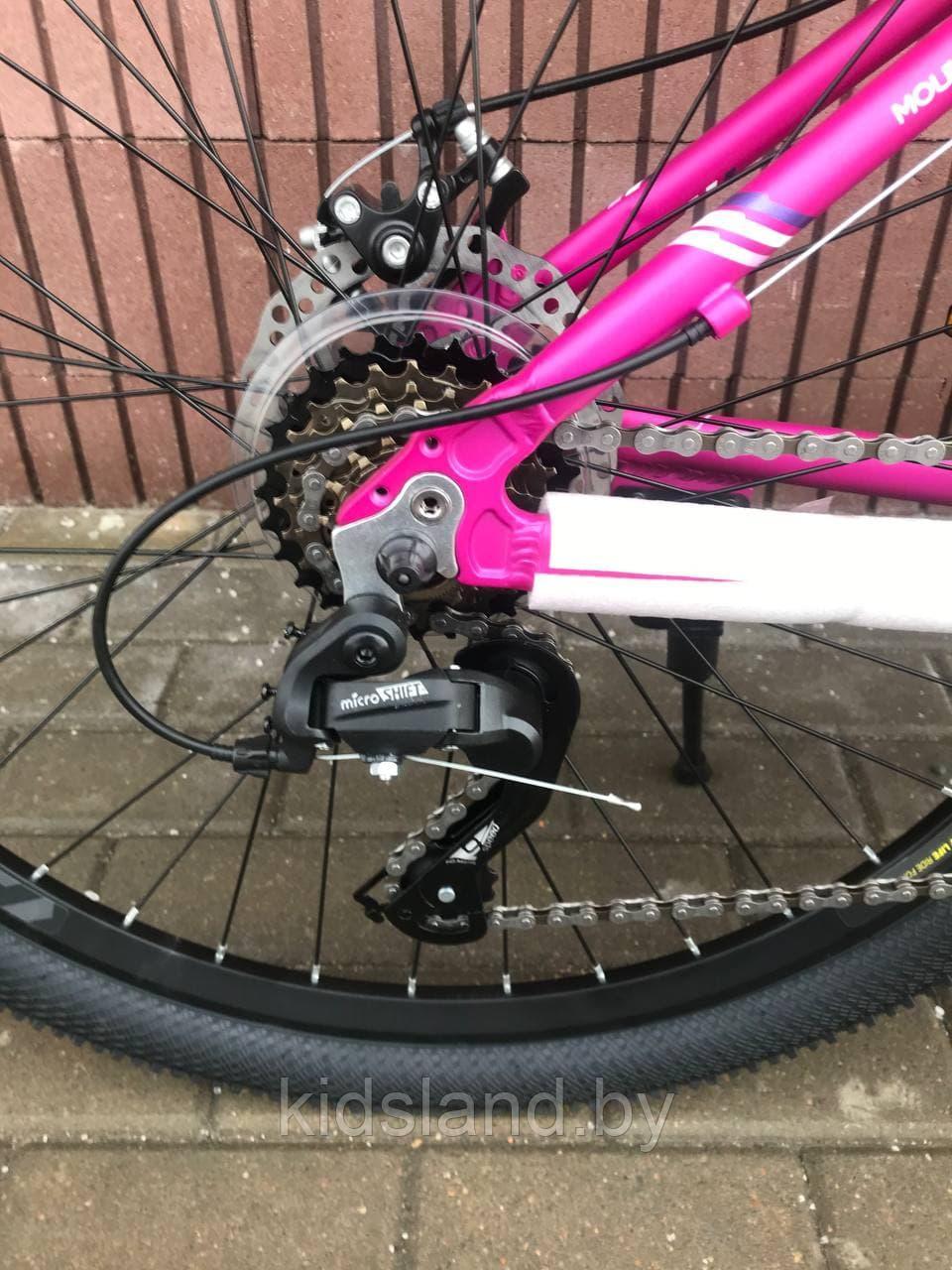 Велосипед Foxter Poison 27.5D (розовый) - фото 4 - id-p175051620
