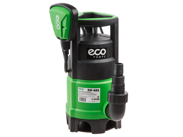 Насос погружной ECO DP-601 (для загрязненной воды, 600 Вт, 10500 л/ч, 7 м)