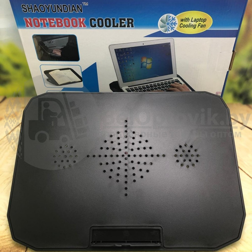 Регулируемая подставка под ноутбук/планшет Shaoyundian Notebook Cooler с с охлаждением 36х26 см - фото 5 - id-p175054364