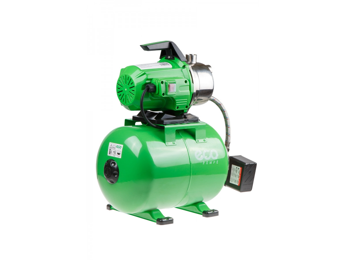 Станция водоснабжения автоматическая ECO GFI-1203 (1200 Вт, 3600 л/ч, 48 м, 4,8 бар макс, бак 24л)