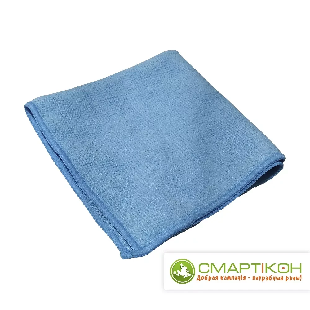 Салфетка из микрофибры 29x29 см MU200E1 голубая.
