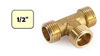 Тройник латунный 1/2" (НР-НР) General Fittings