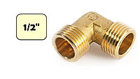 Угольник латунный 1/2" (НР-НР) General Fittings