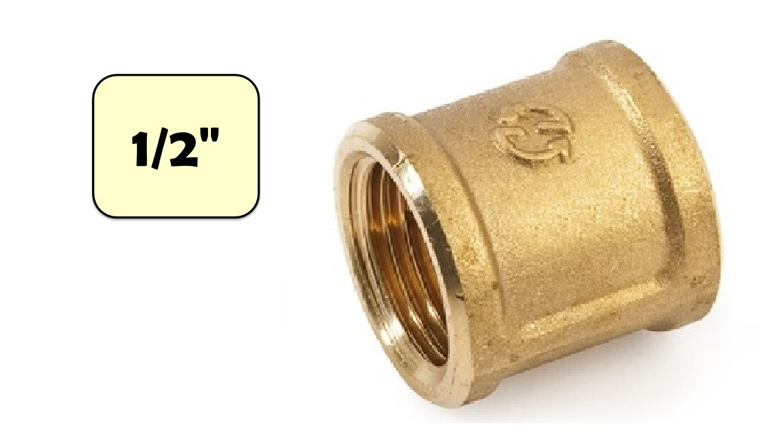 Муфта латунная 1/2" (ВР-ВР) General Fittings