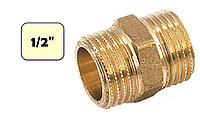 Ниппель латунный 1/2" (НР-НР) General Fittings