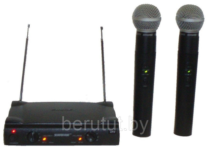 Вокальная радиосистема с двумя микрофонами Караоке Shure SM58 - фото 4 - id-p175100003