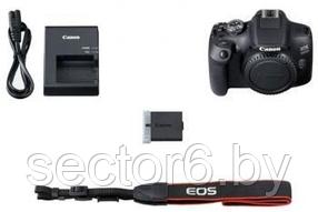 Зеркальный Фотоаппарат Canon EOS 2000D черный 24.1Mpix 18-55mm f/3.5-5.6 III 3" 1080p Full HD SDXC Li-ion (с