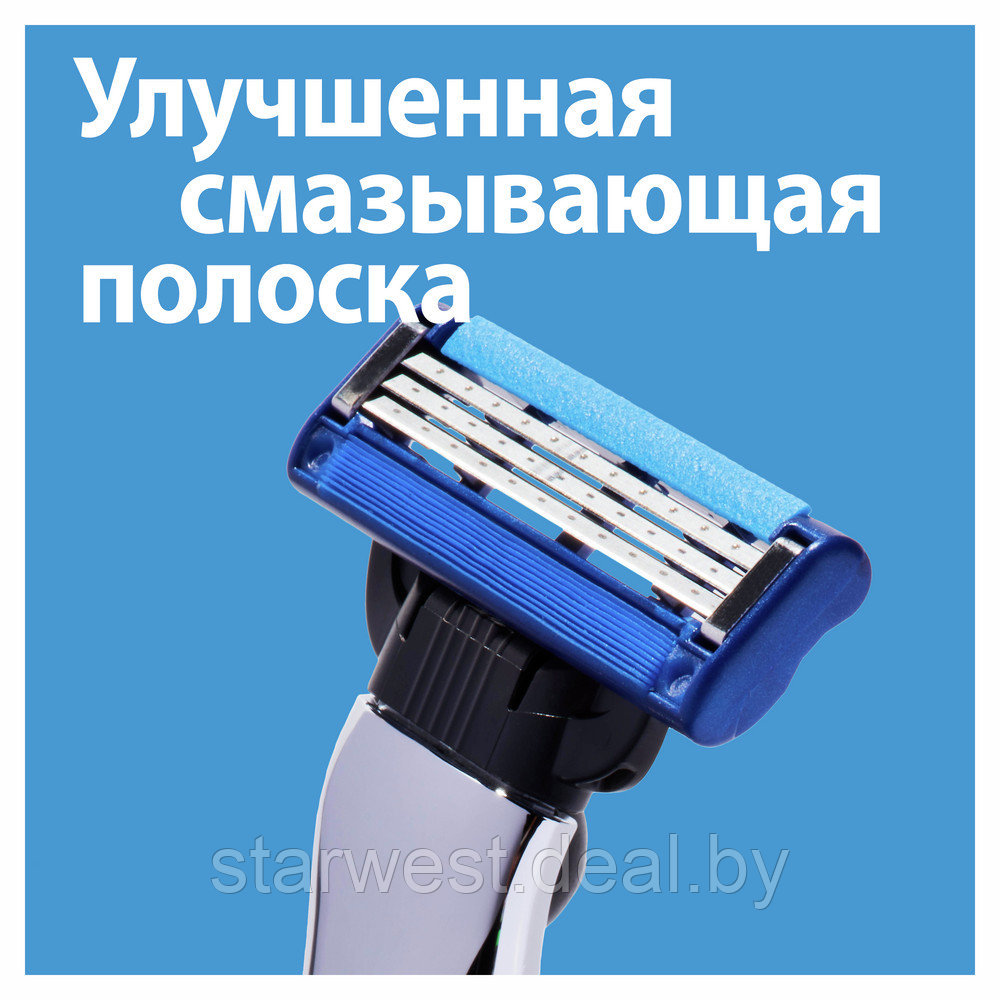 Gillette Mach 3 Turbo 1 шт. Мужская сменная кассета / лезвие для бритья - фото 3 - id-p135063840