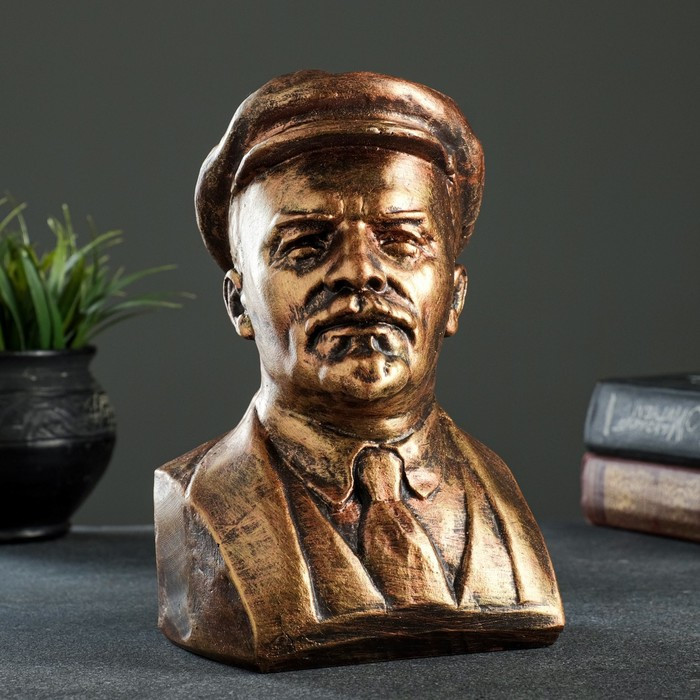 Бюст Ленина, бронза 14х21см - фото 1 - id-p175030814