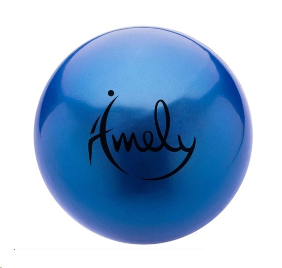 Мяч для художественной гимнастики Amely AGB-301-15-BL (15 см, 280 гр), синий - фото 1 - id-p173993389