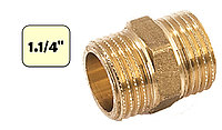 Ниппель латунный 1 1/4" (НР-НР) General Fittings