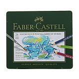 Карандаши художественные акварельные Faber-Castell ALBRECHT DÜRER® 24 цветов, металлическая коробка, фото 2