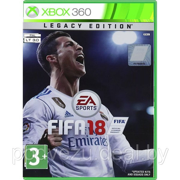 FIFA 18 Legacy Edition (Русская версия) (LT 3.0 Xbox 360) - фото 1 - id-p175157177