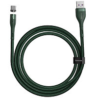 Кабель Baseus CATXC-N06 Zinc Magnetic Safe Fast Charging Data Cable USB to Type-C 5A магнитный 1m зеленый