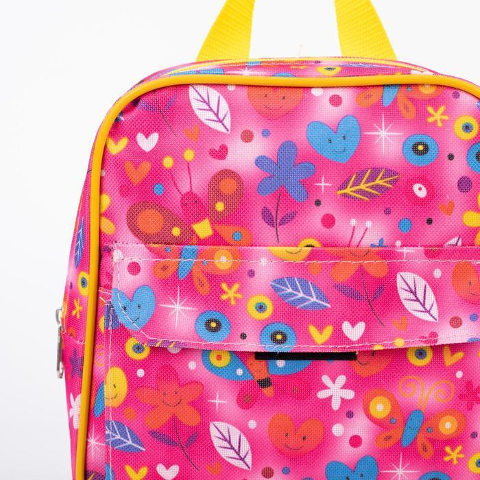 Рюкзак на молнии, цвет розовый - фото 4 - id-p175161338