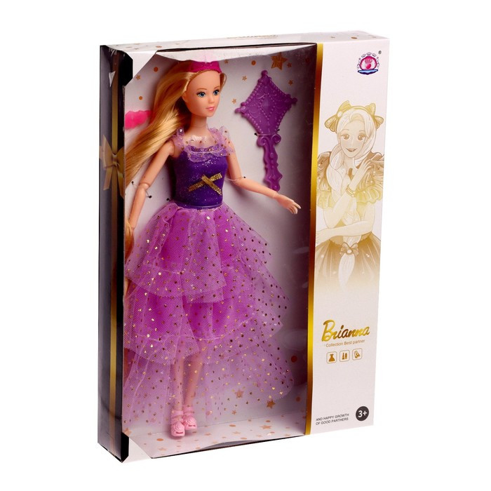 Кукла-модель «Елена» шарнирная, в пышном платье, с аксессуарами, МИКС - фото 4 - id-p175162111