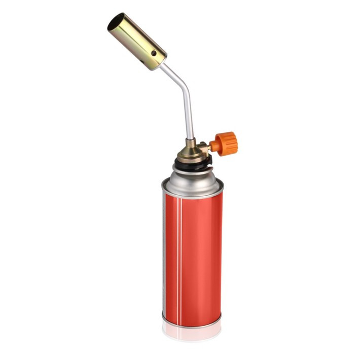 Газовая горелка на цанговый баллон, ручной поджиг, 20*6,8*4 см - фото 2 - id-p175165309
