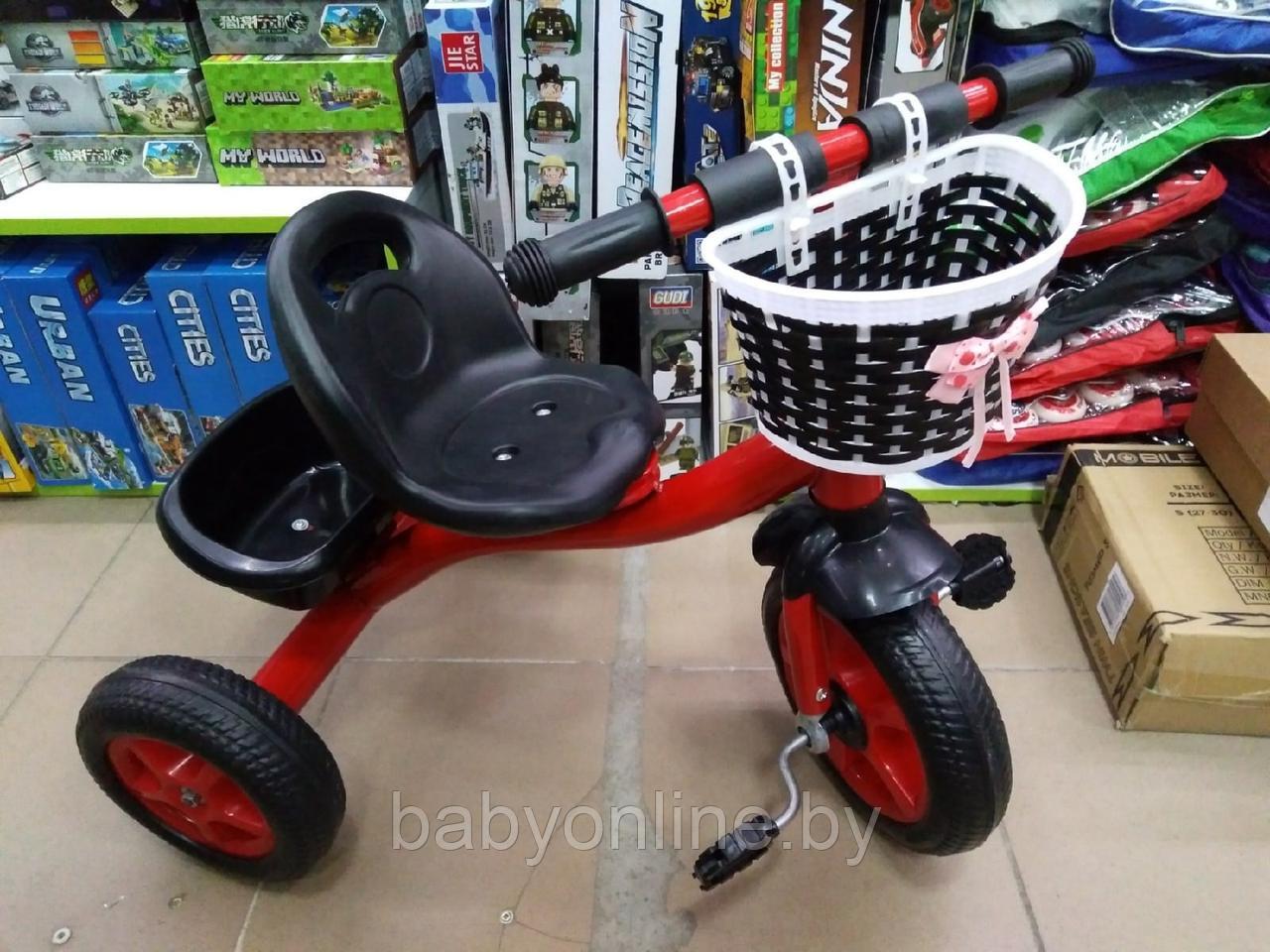 Детский велосипед трехколесный арт 203 от 1 до 3 лет красный - фото 1 - id-p175175339