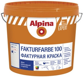 Alpina EXPERT Fakturfarbe 100 краска для создания фактурных покрытий, 15кг - фото 1 - id-p21580537