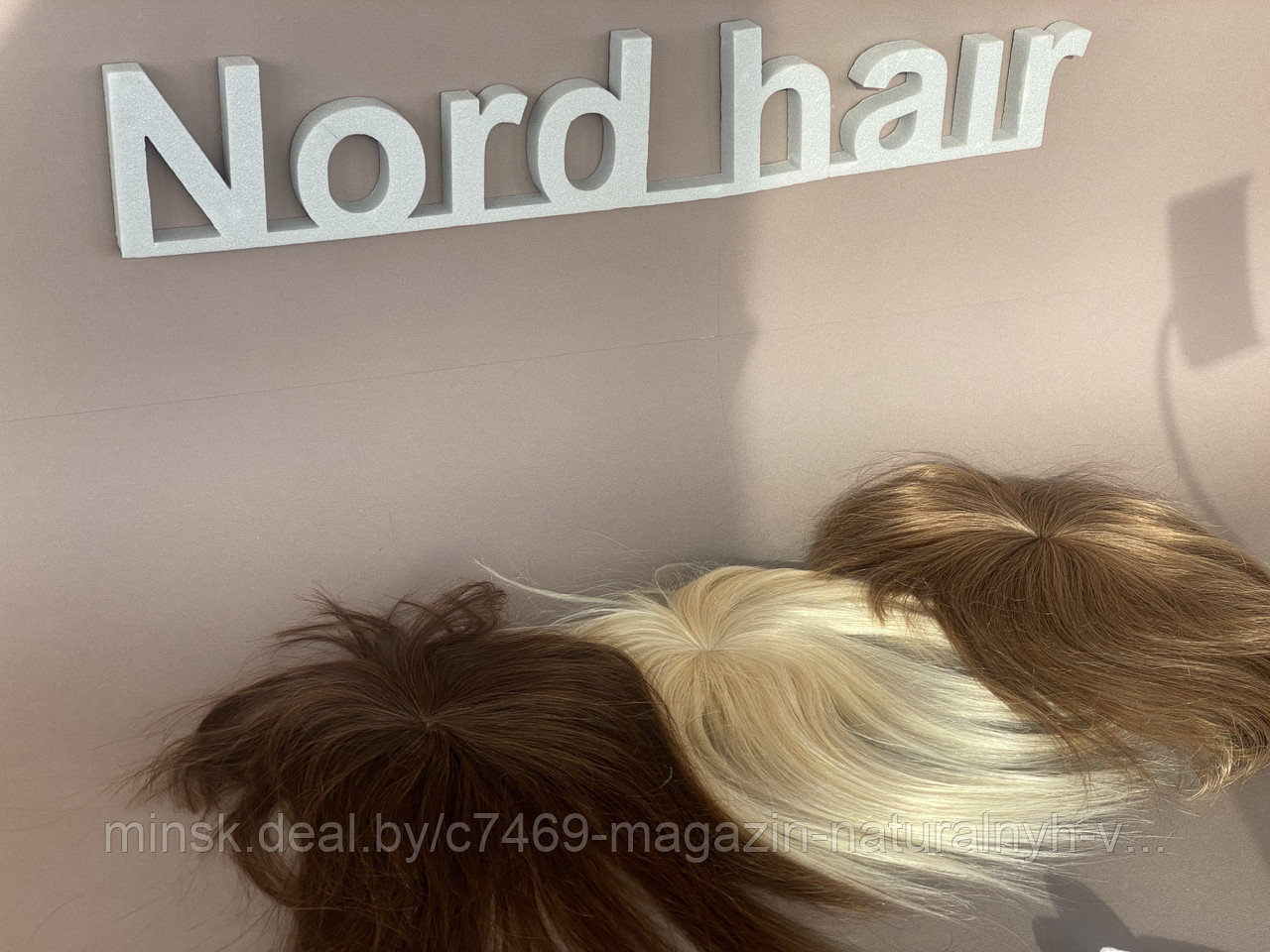 Накладки из натурального волоса с чёлкой (цвет 4 шоколад ) - фото 7 - id-p175176254