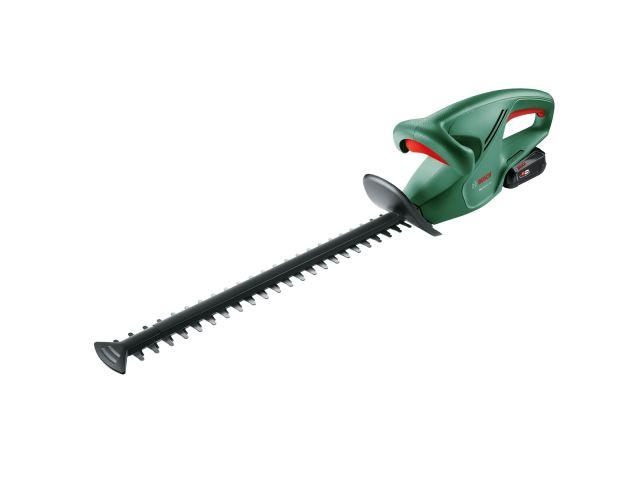 Аккум. кусторез BOSCH Easy HedgeCut 18-45 (18.0 В, Li-Ion, длина ножа 450 мм, шаг ножа: 15 мм, вес 2.3 кг;