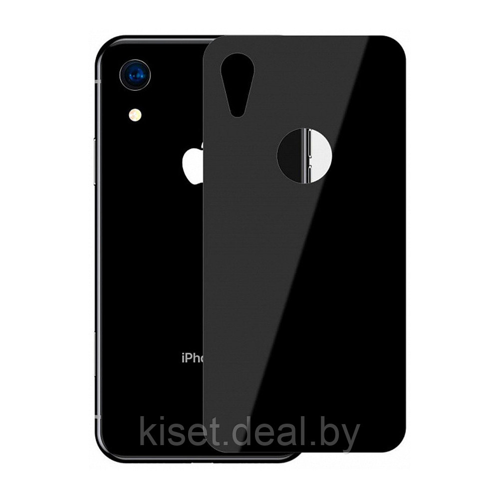 Защитное стекло Baseus SGAPIPH61-BM01 на заднюю крышку для Apple iPhone XR черный - фото 1 - id-p175015925