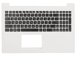 Верхняя часть корпуса (Palmrest) Asus VivoBook X553 с клавиатурой, белый (с разбора)