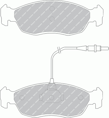 FDB876 ZIGGER GDB1322 461 10=472 010B-SX !колодки дисковые п.\Citroen Xsara/Saxo,Peugeot 106/306 1.4-1.9TD 96>