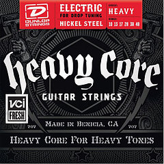 Dunlop Heavy Core Комплект струн для электрогитары, никелированные, 10-48
