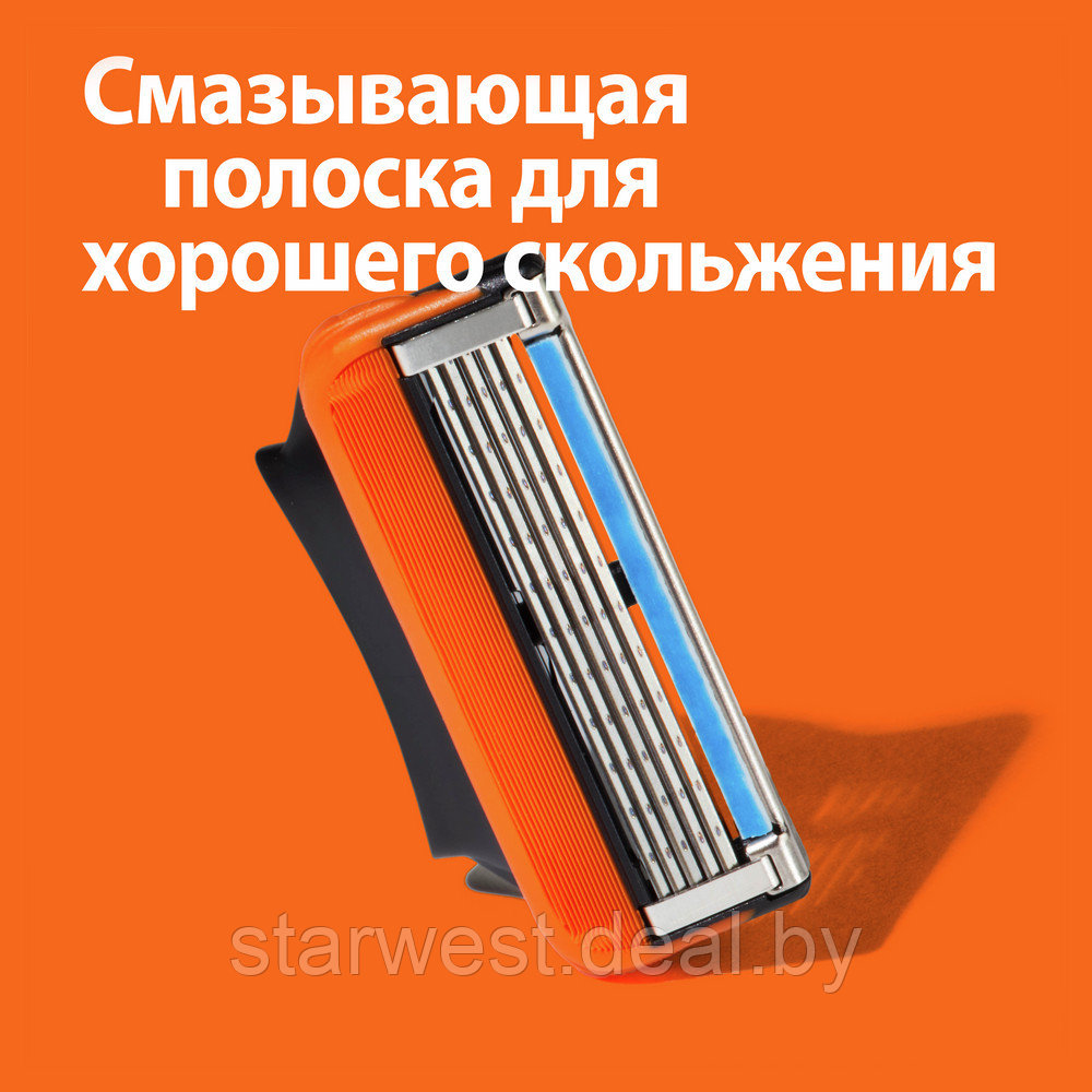 Gillette Fusion 5 4 шт. Мужские сменные кассеты / лезвия для бритья - фото 6 - id-p133932700