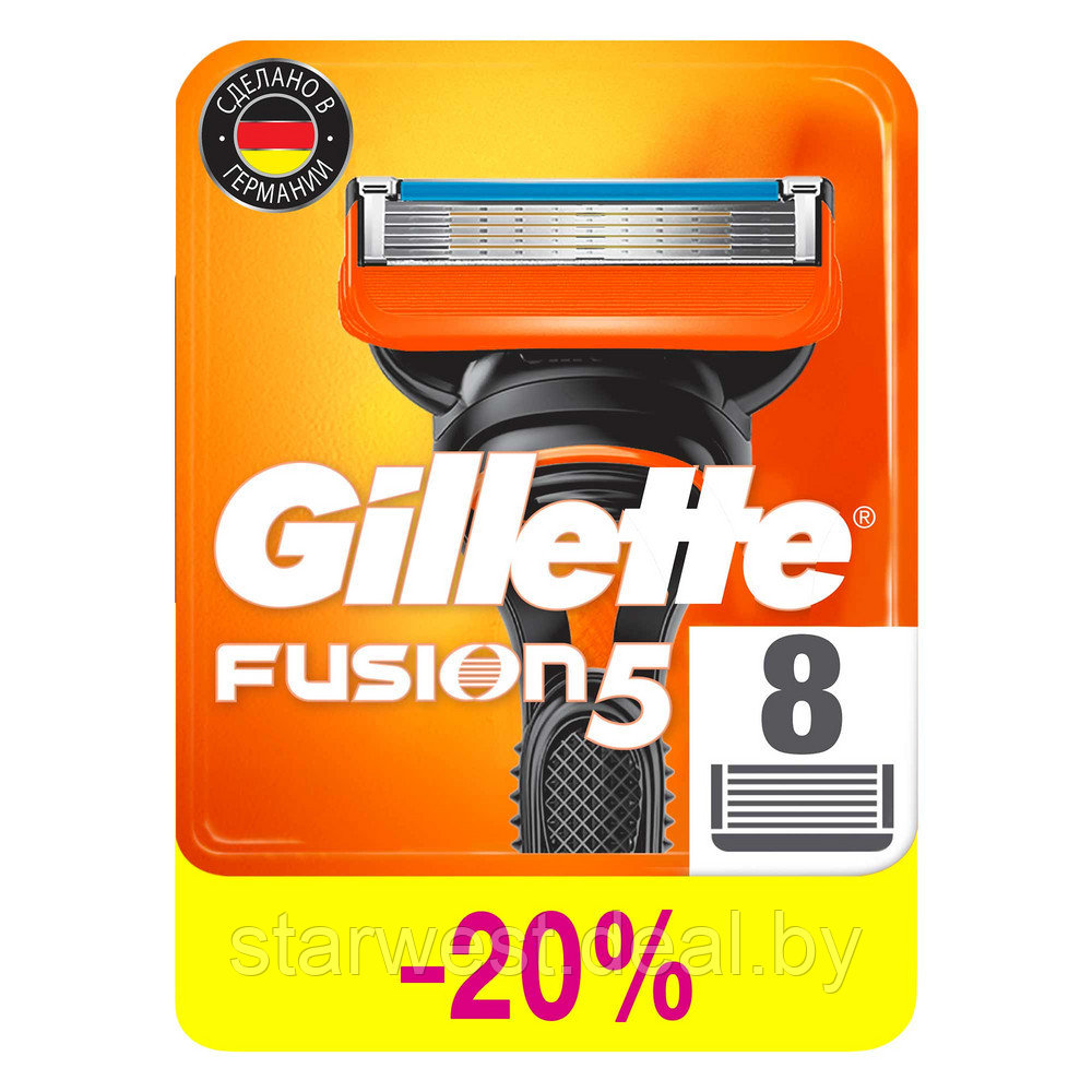 Gillette Fusion 5 8 шт. Мужские сменные кассеты / лезвия для бритья - фото 3 - id-p175181015