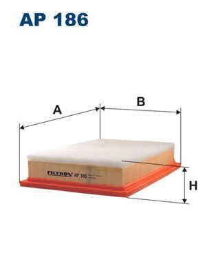 AP 186 FILTRON фильтр воздушный!\ VW Sharan 1.8-2.8/1.9TDi 00>, Ford Galaxy 2.3i-2.8i/1.9TDi 00>