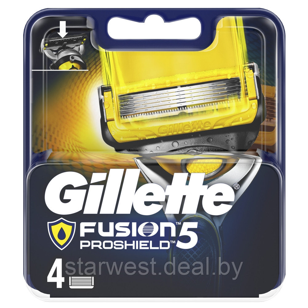 Gillette Fusion 5 Proshield 4 шт. Мужские сменные кассеты / лезвия для бритья - фото 4 - id-p172073103