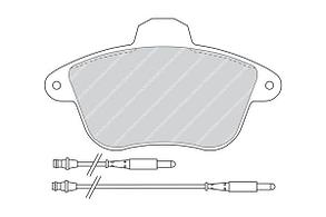 FDB746 ZIGGER 401 04=571741B !колодки дисковые п.\ Peugeot 605 2.0-2.5TD 91-99