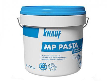 Шпатлевка готовая машинного нанесения Knauf MP Pasta, 25 кг