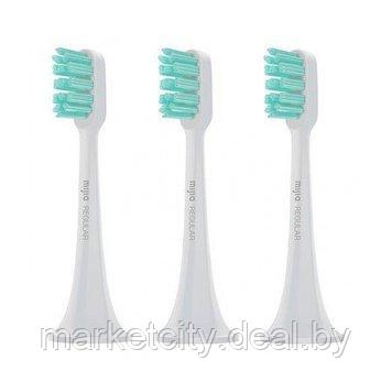 Сменные насадки для электрической зубной щётки Xiaomi Mijia Sound Wave Electric Toothbrush T300 3 шт DDYST01SK - фото 2 - id-p175199554